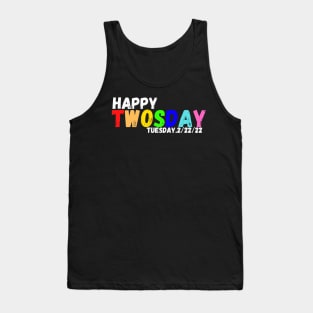Happy 2/22/22 Twosday Tuesday February 22nd 2022 School Tank Top